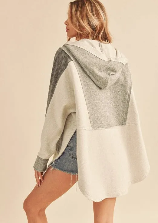 Dove Oversized Mixed Media Pullovers - 2 Colors!