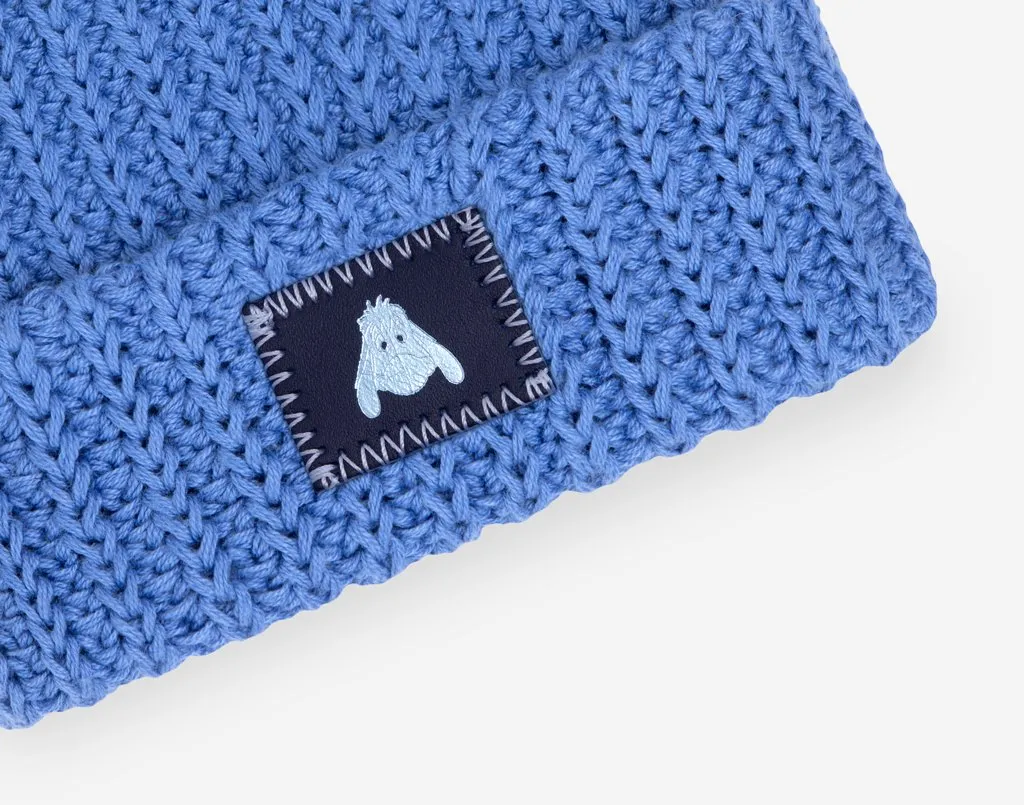 Eeyore Soft Blue Cuffed Baby Beanie