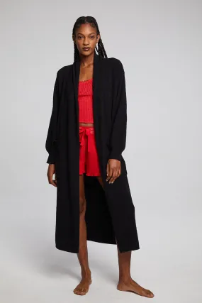 Evee Maxi Licorice Cardigan