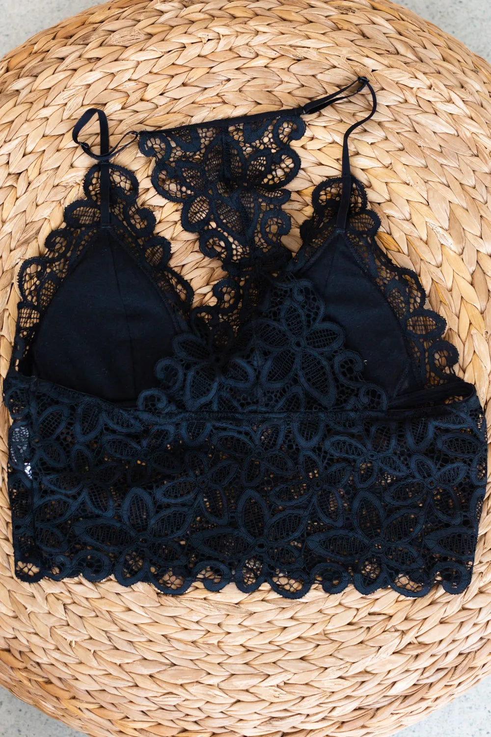 Eye Of The Sun Padded Bralette - Black