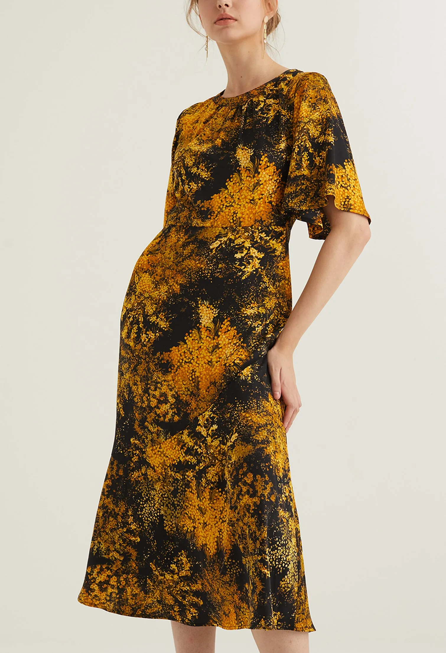 Floral Burst Sheath Dress