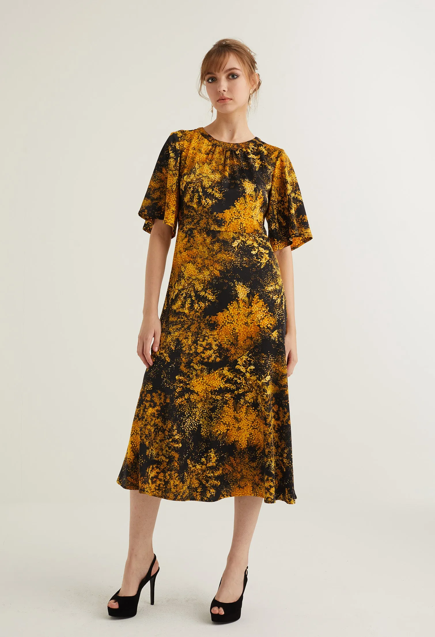 Floral Burst Sheath Dress