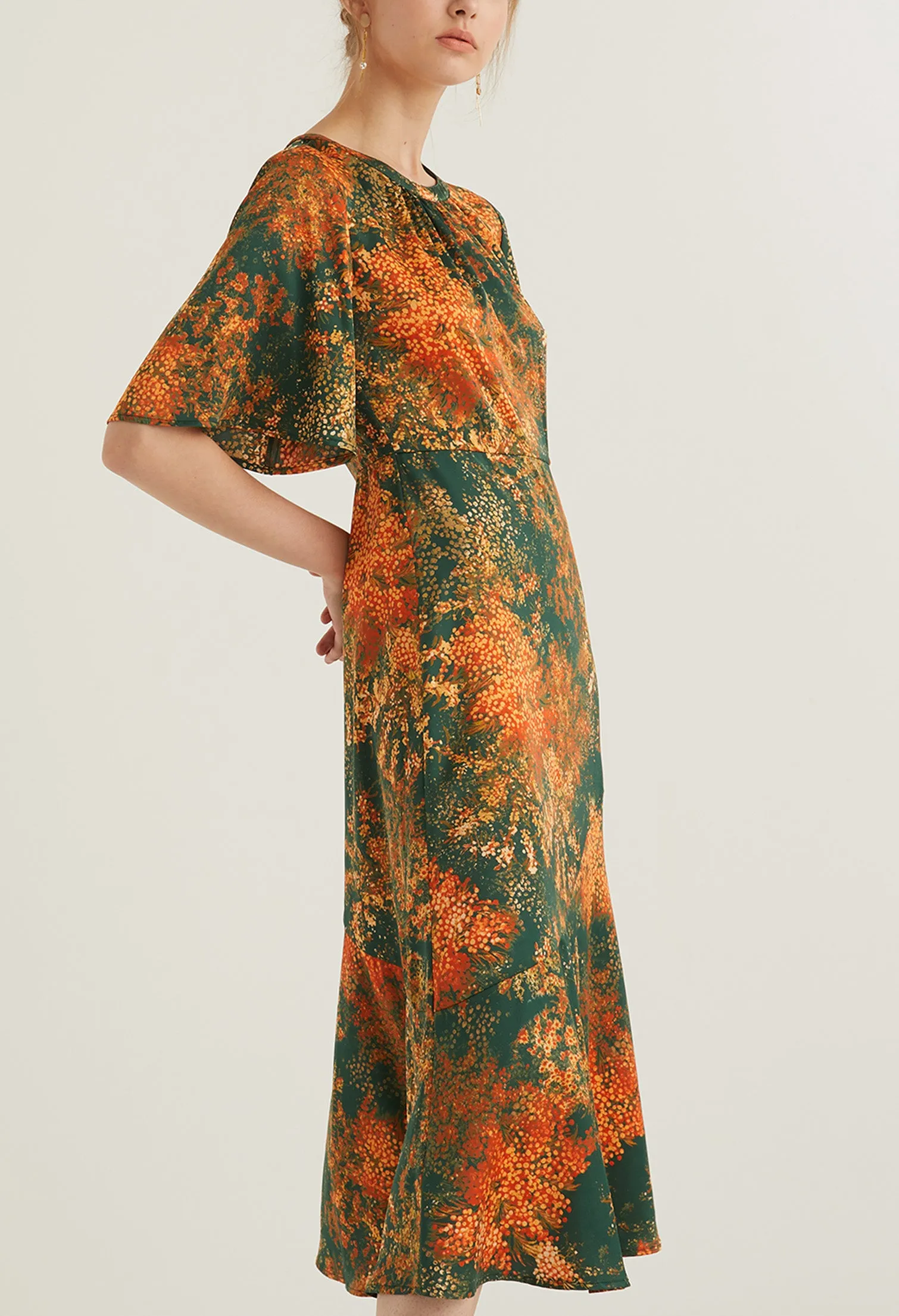 Floral Burst Sheath Dress