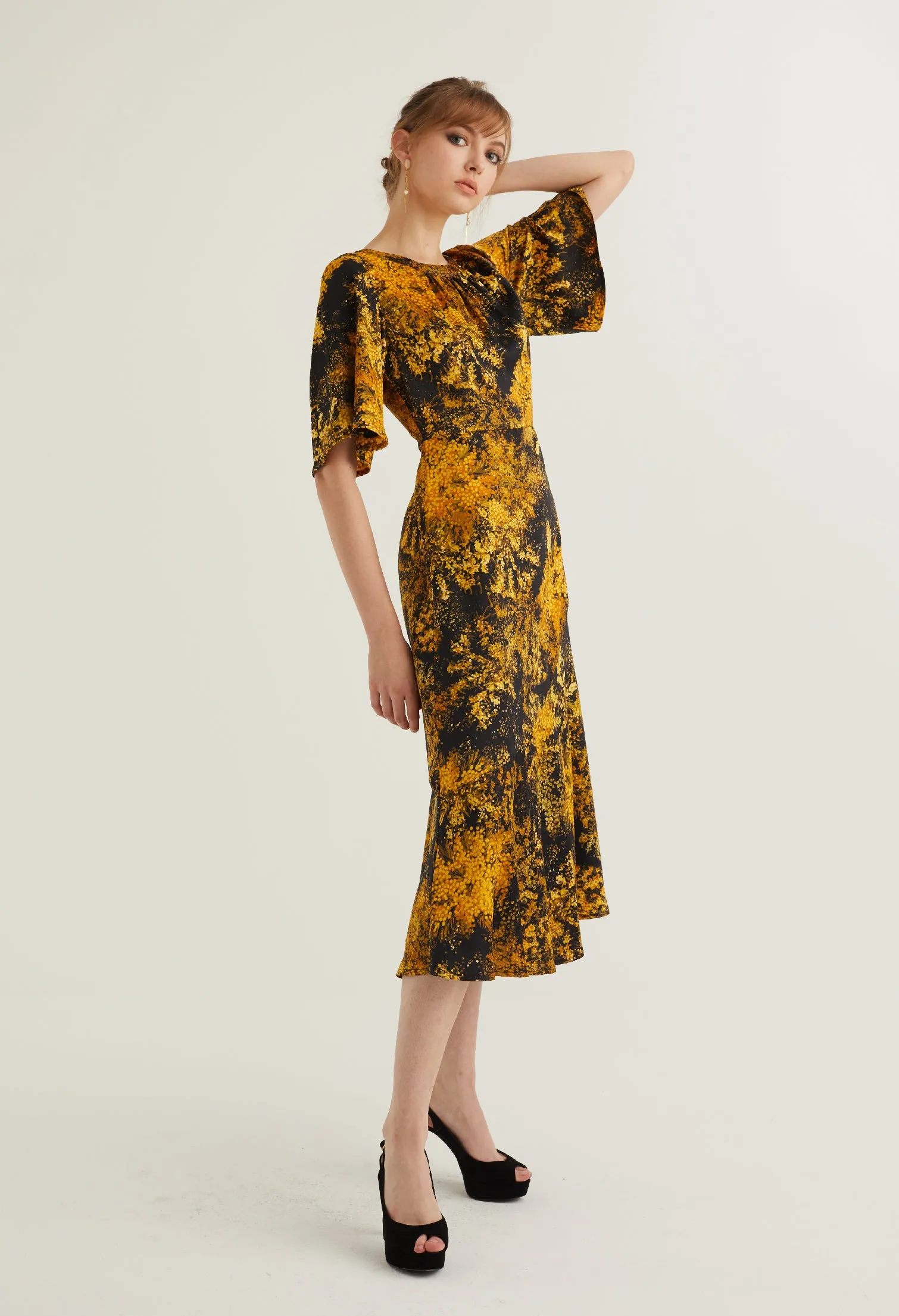 Floral Burst Sheath Dress