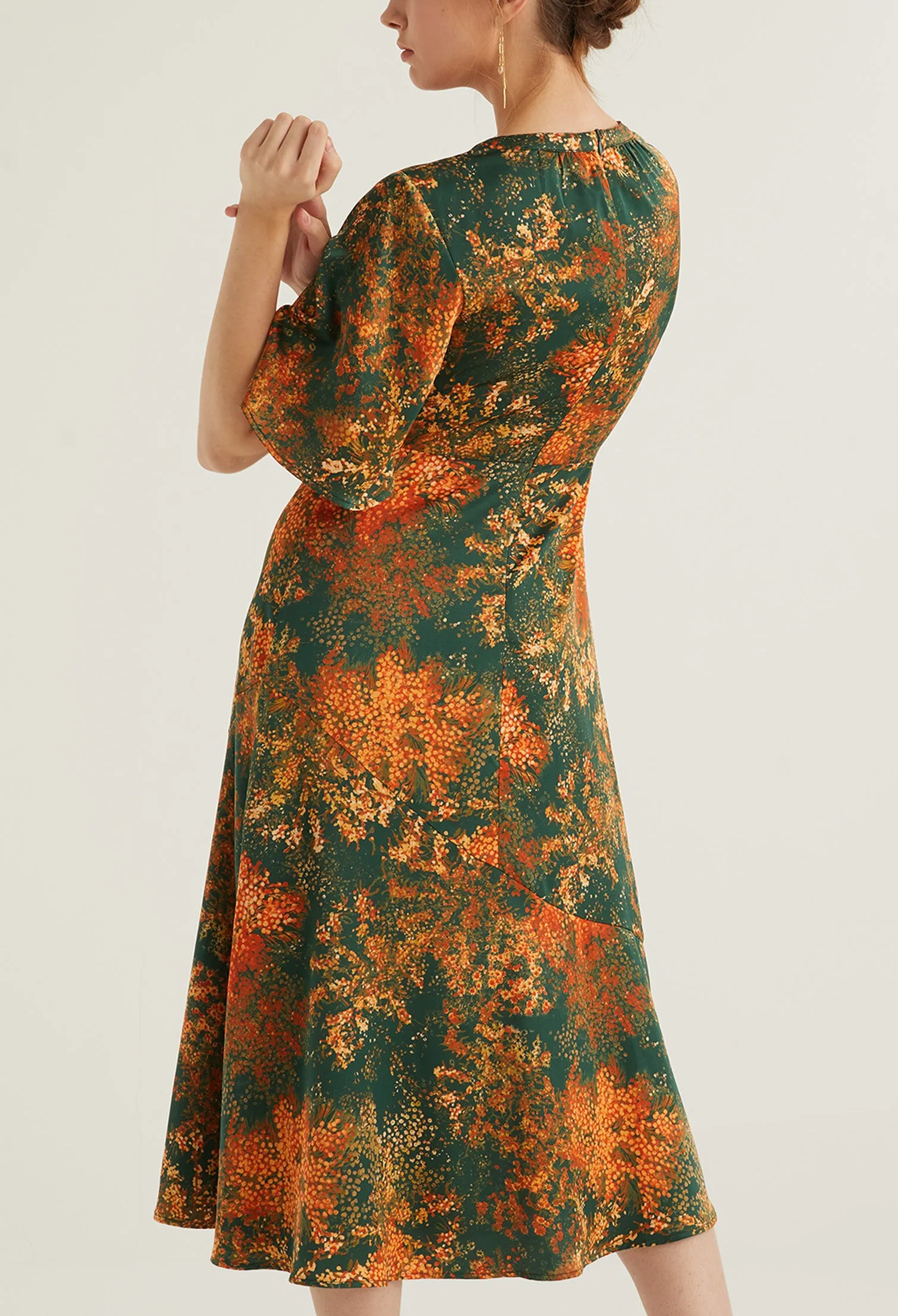 Floral Burst Sheath Dress