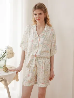 Floral Print Cotton Pajama Set