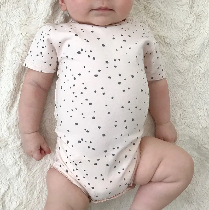 Florence Dot Short Sleeve Bodysuit -(2 Colors)