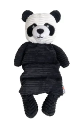 FouFouBrands FouFit Corduroy Squeak'N Tube Panda Dog Toy