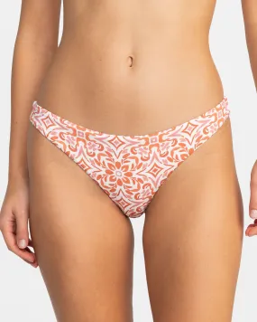 Fresco Tile Cheeky Bikini Bottoms - Cloud Dancer Fresco Tile