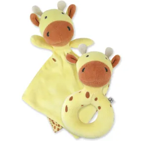 Giraffe Lovey and Rattle BIG BUDDY Gift Set