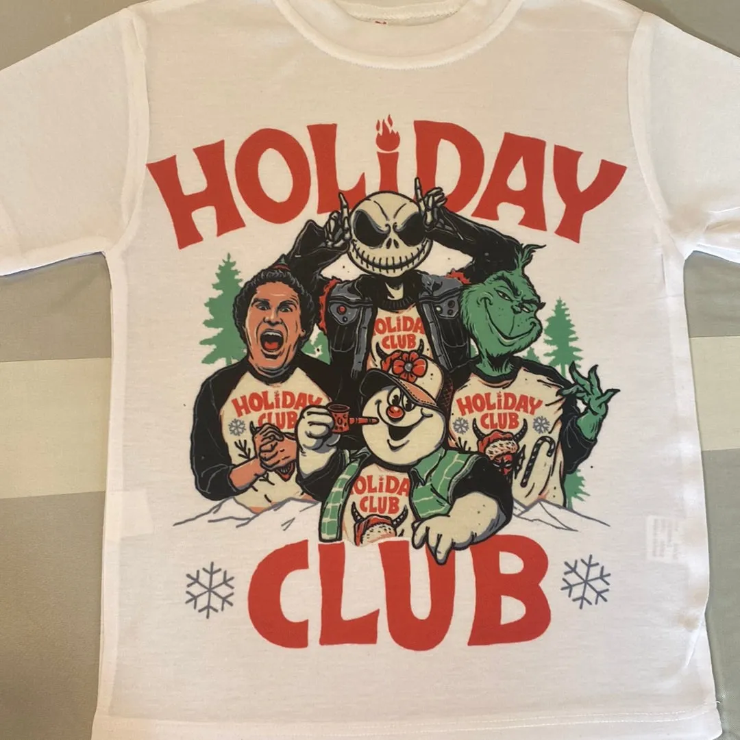 Holiday Club White Tee