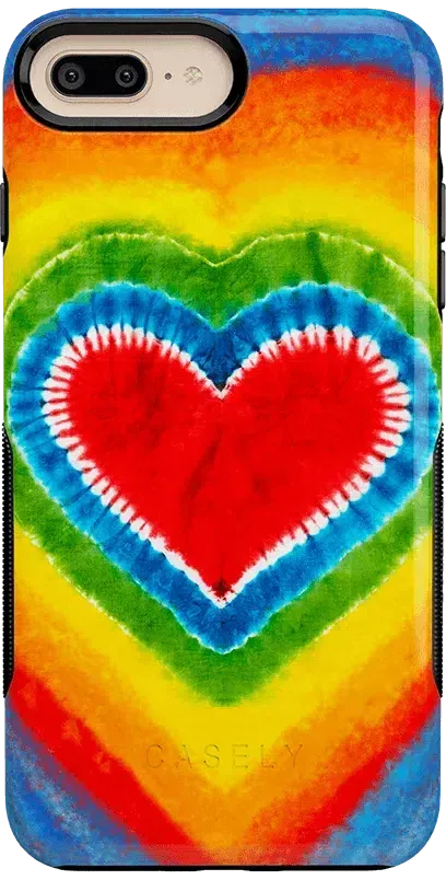 I Heart Tie Dye | Rainbow Heart Case