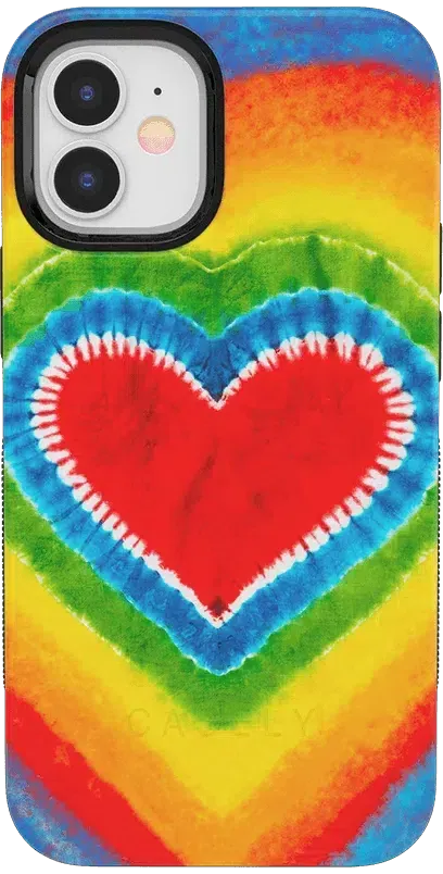 I Heart Tie Dye | Rainbow Heart Case