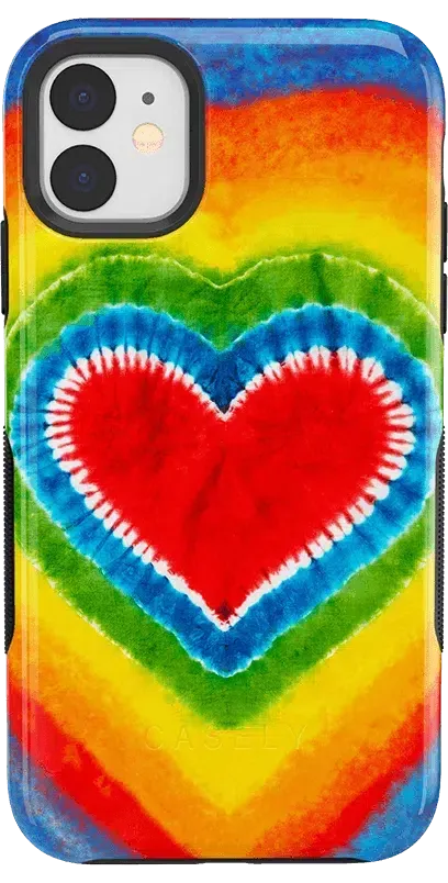 I Heart Tie Dye | Rainbow Heart Case