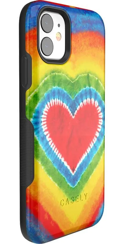 I Heart Tie Dye | Rainbow Heart Case