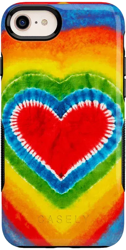 I Heart Tie Dye | Rainbow Heart Case