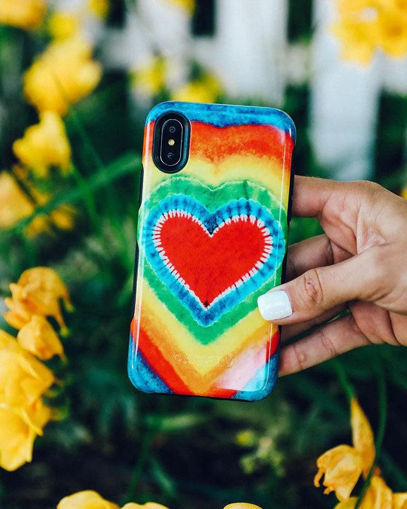 I Heart Tie Dye | Rainbow Heart Case