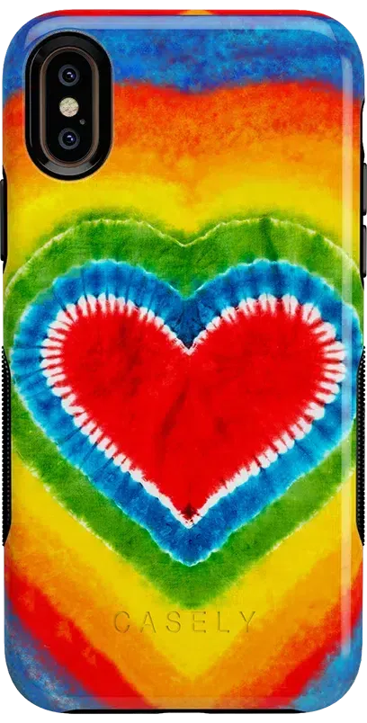 I Heart Tie Dye | Rainbow Heart Case