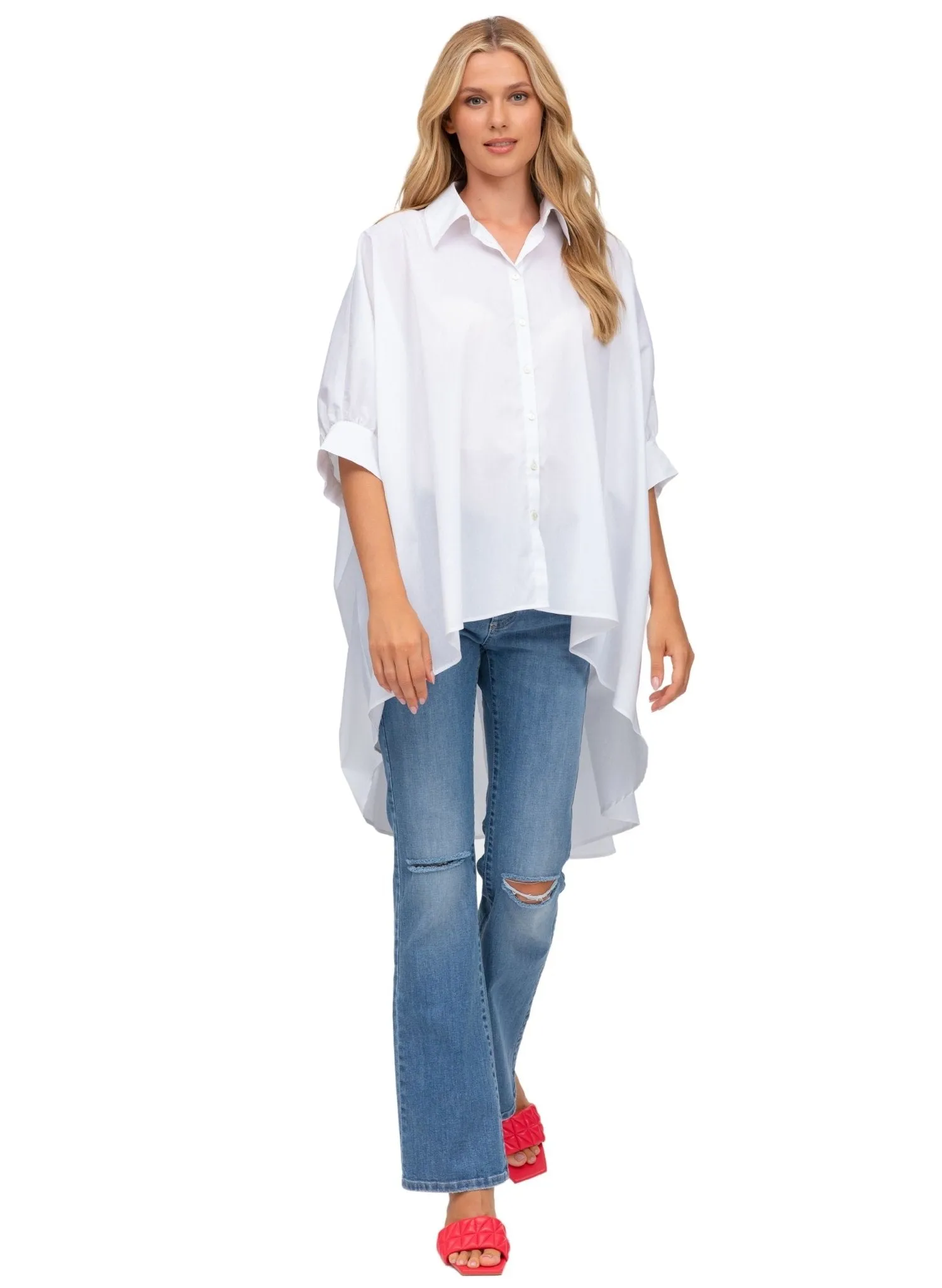 Ines Maternity Shirt with Asymmetrical Details