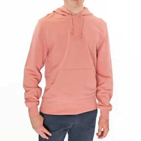 J. Crew Mens Hoodie Pink Kangaroo Pocket Drawstring Hood Long Sleeve Top