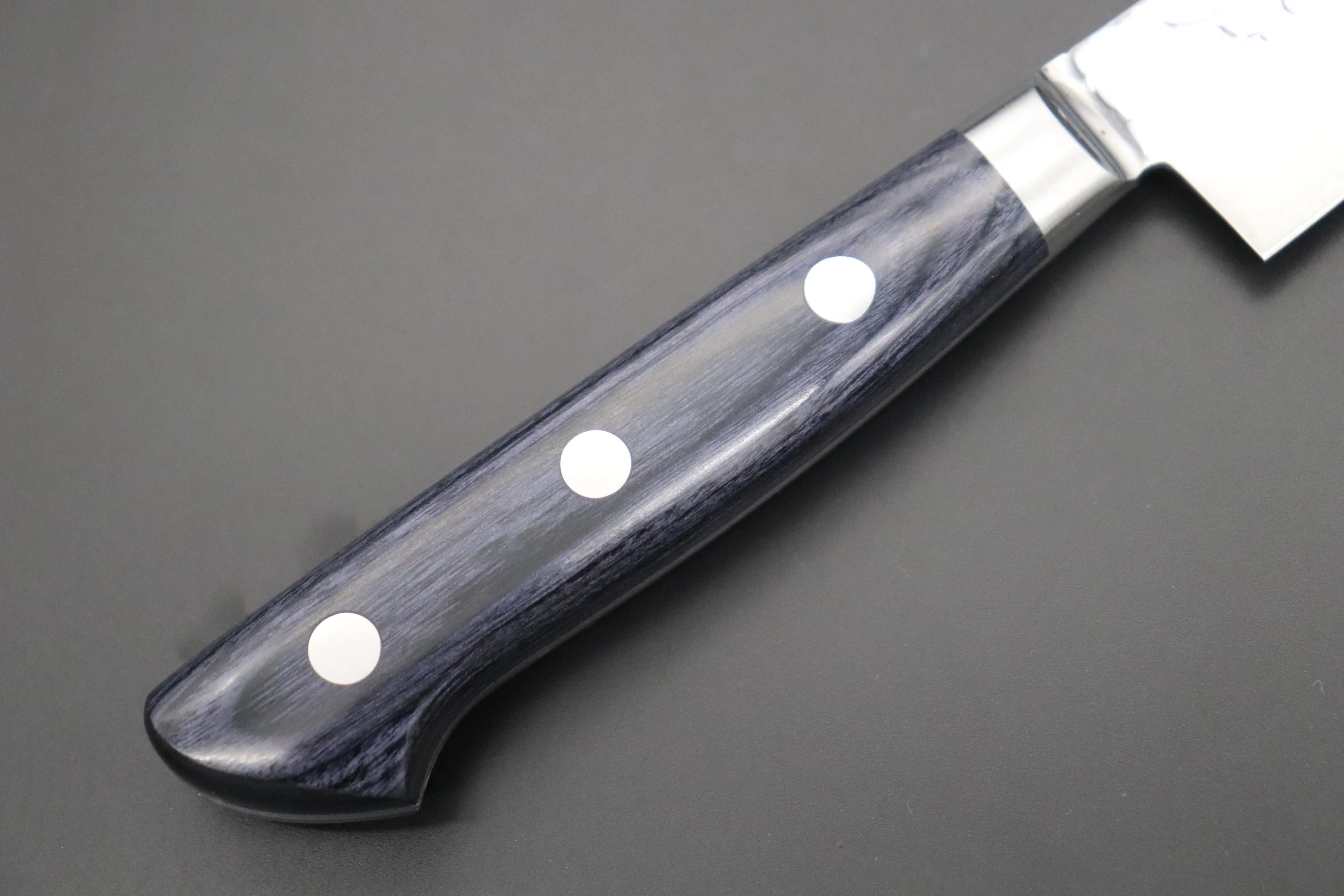 JCK Natures ”Gekko Blue” Petty 135mm (5.3 inch, Royal Blue-Purple Pakka Wood Handle)