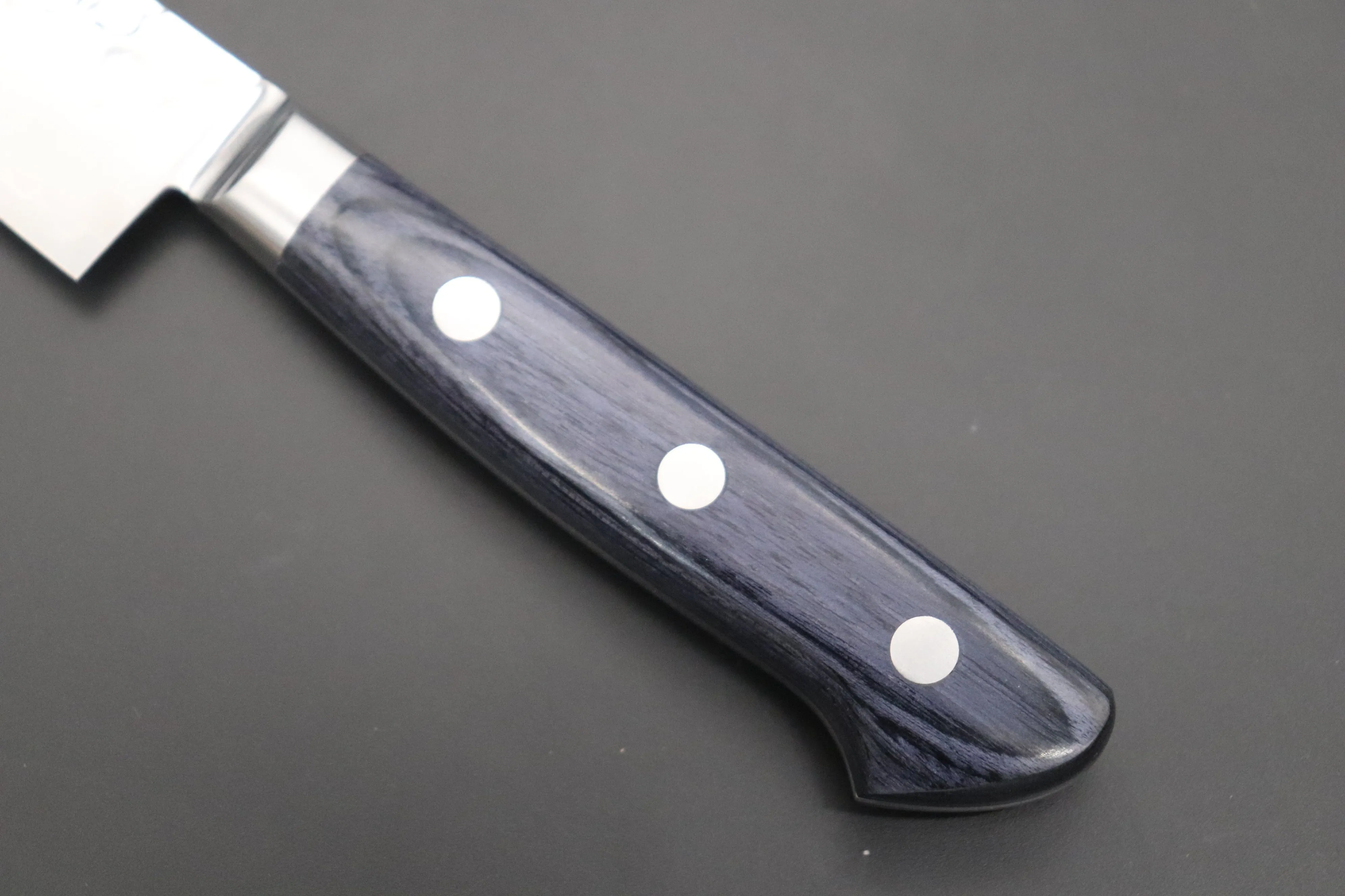 JCK Natures ”Gekko Blue” Petty 135mm (5.3 inch, Royal Blue-Purple Pakka Wood Handle)