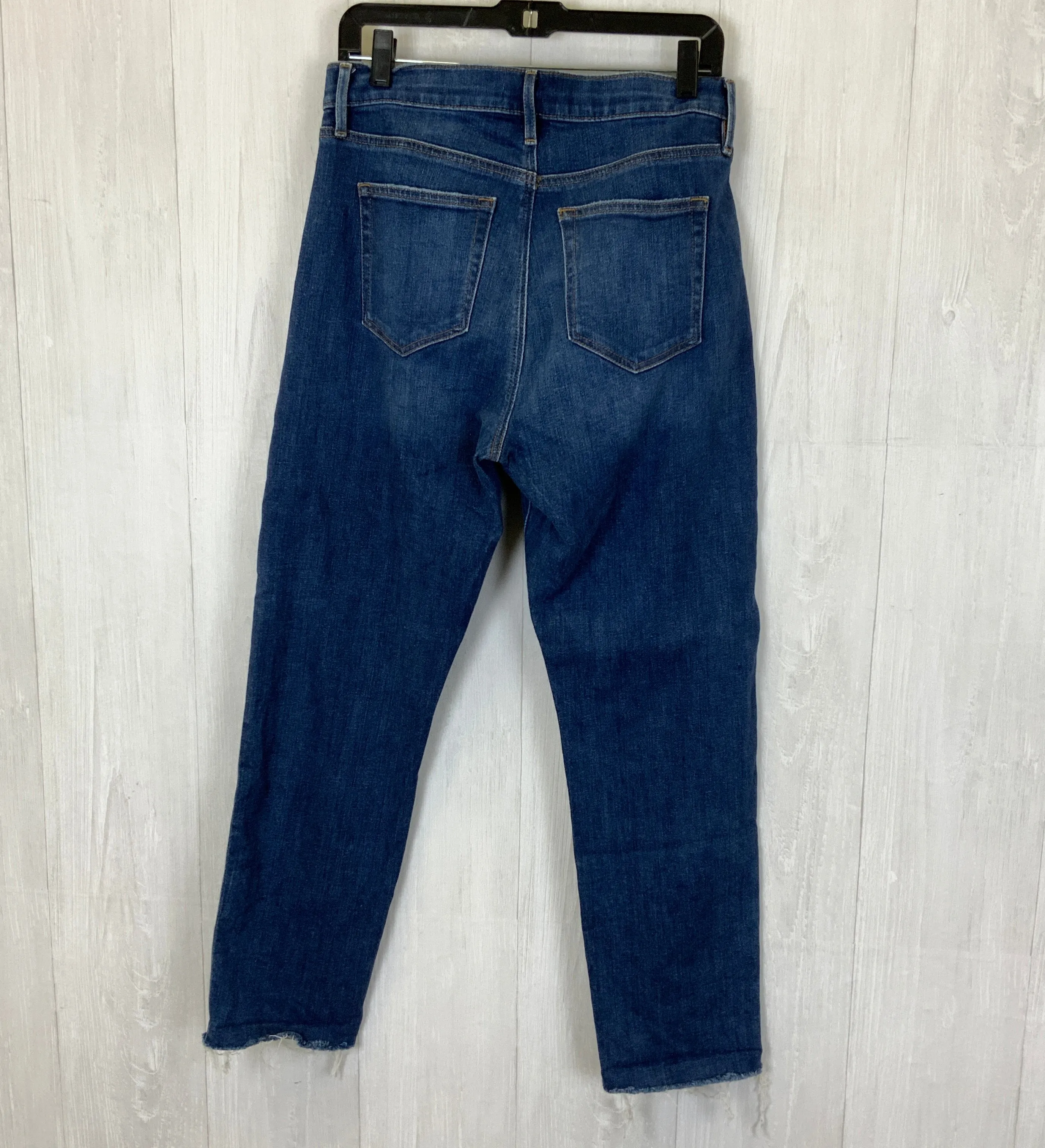 Jeans Straight By Loft In Blue Denim, Size: 8