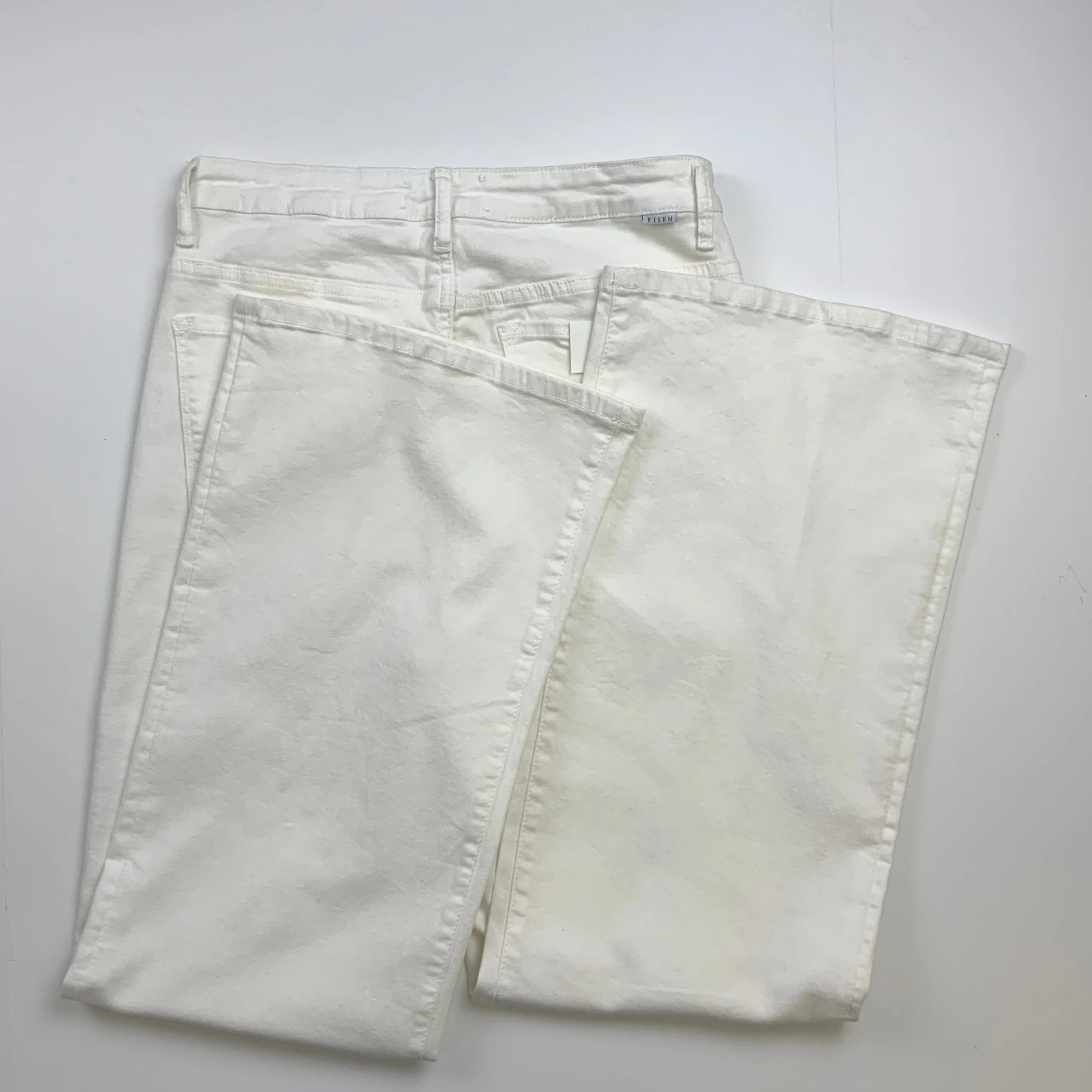 Jeans Wide Leg By Clothes Mentor In Denim White, Size: 13