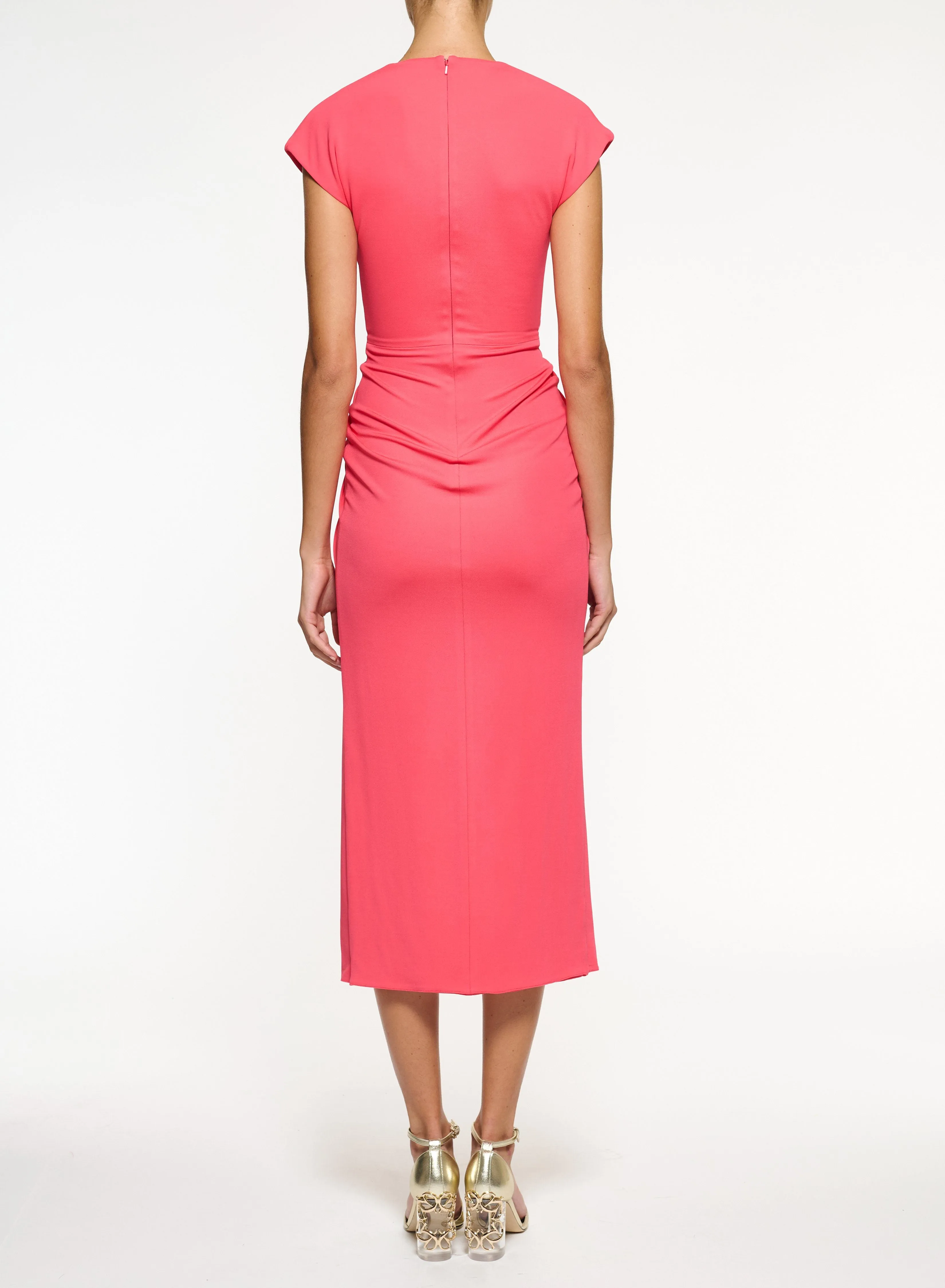 Jersey Fluid V-Neck Dress