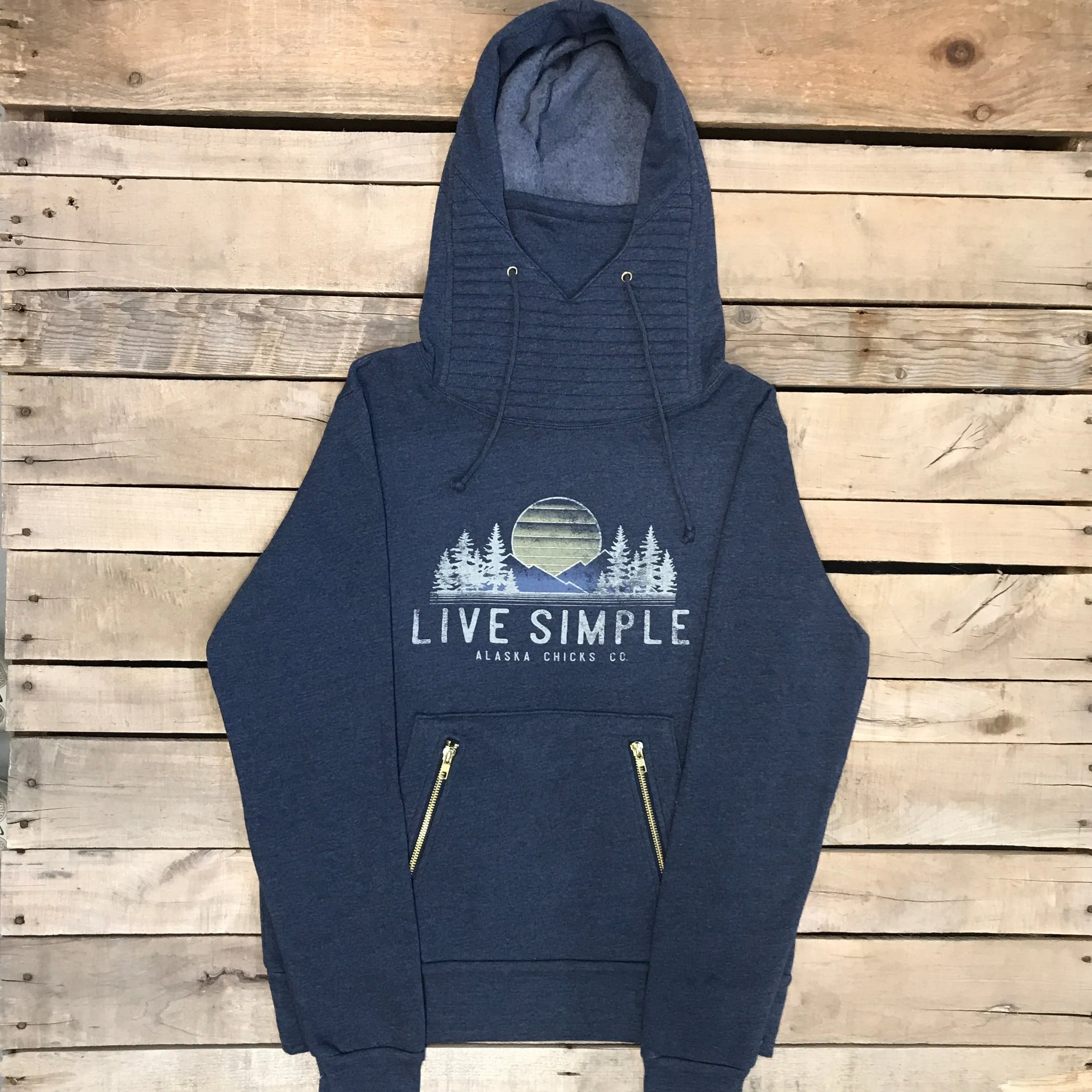 Live Simple Sunset Ninja Hoodie