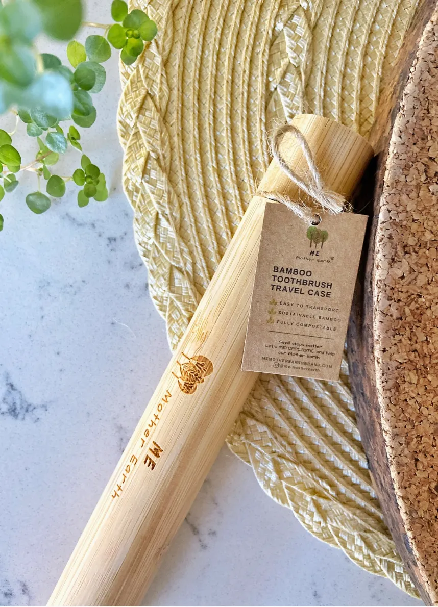 Me Mother Earth - Bamboo Travel Toothbrush Case