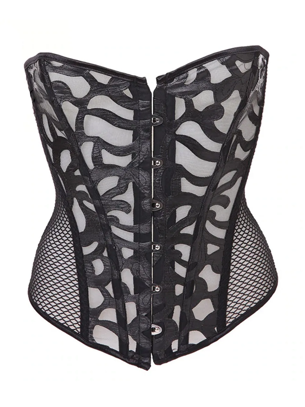 Mesh Corset in White