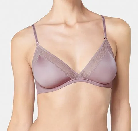 Microfibre mini wire bra [Mauve]