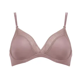 Microfibre mini wire bra [Mauve]