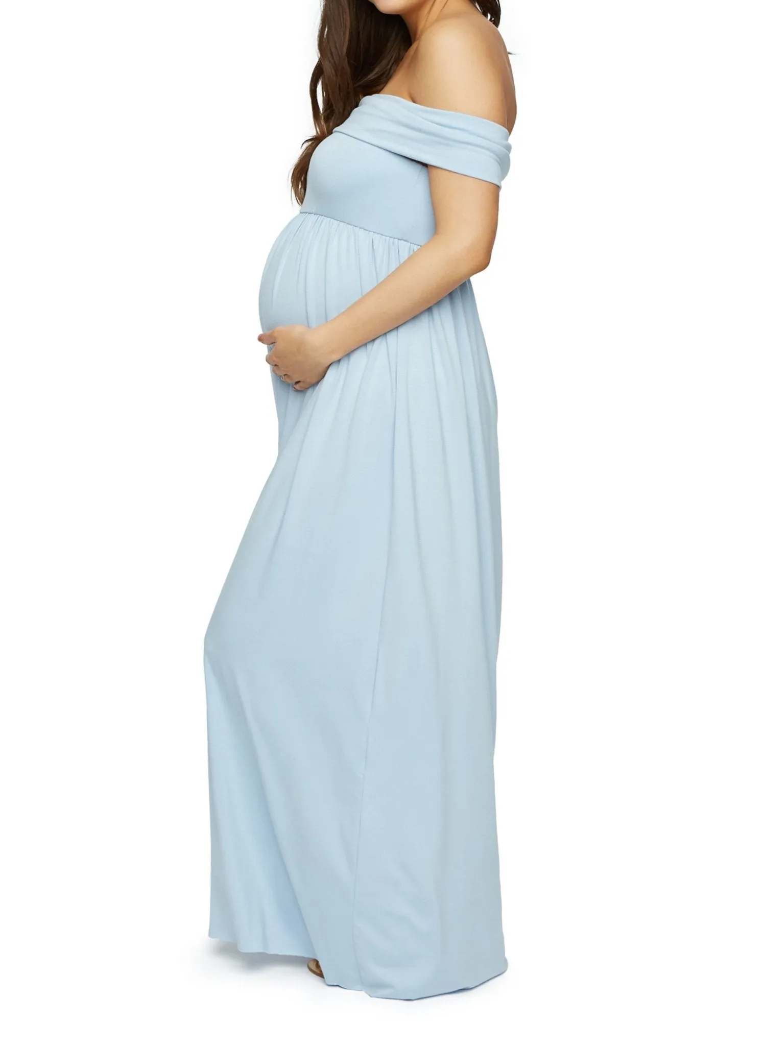 Midsummer Maternity Dress - Cielo