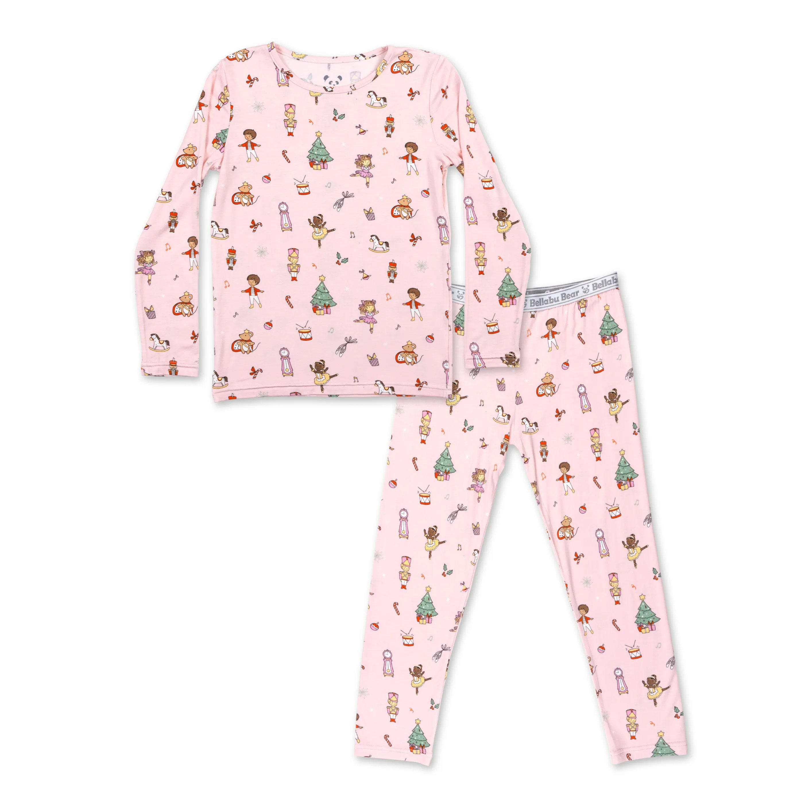 Nutcracker Pink Bamboo Kids Pajamas