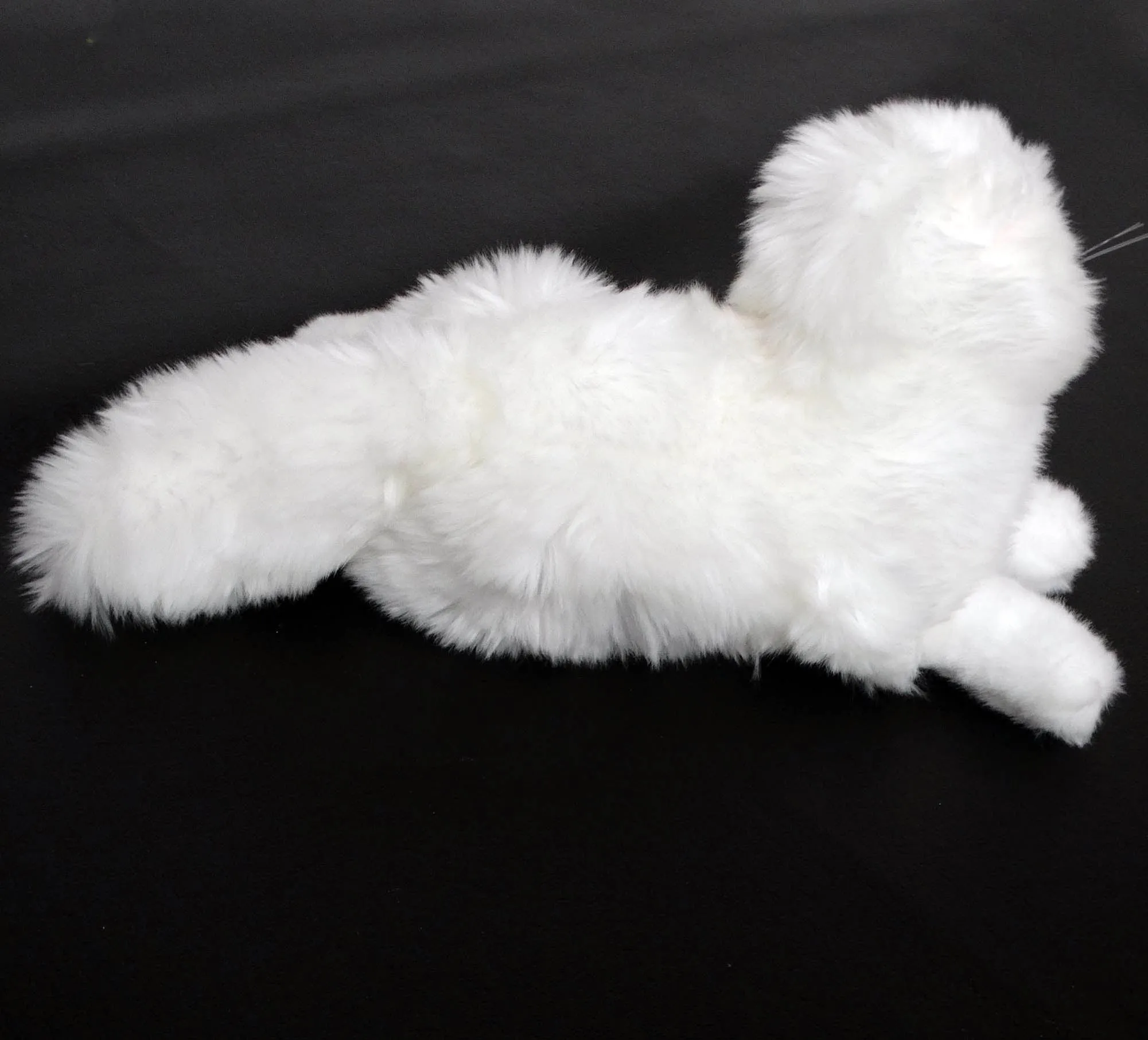 NWT White Angora Plush Cat Stuffed Animal 13.5 in. Cotton/Poly - Hungarian