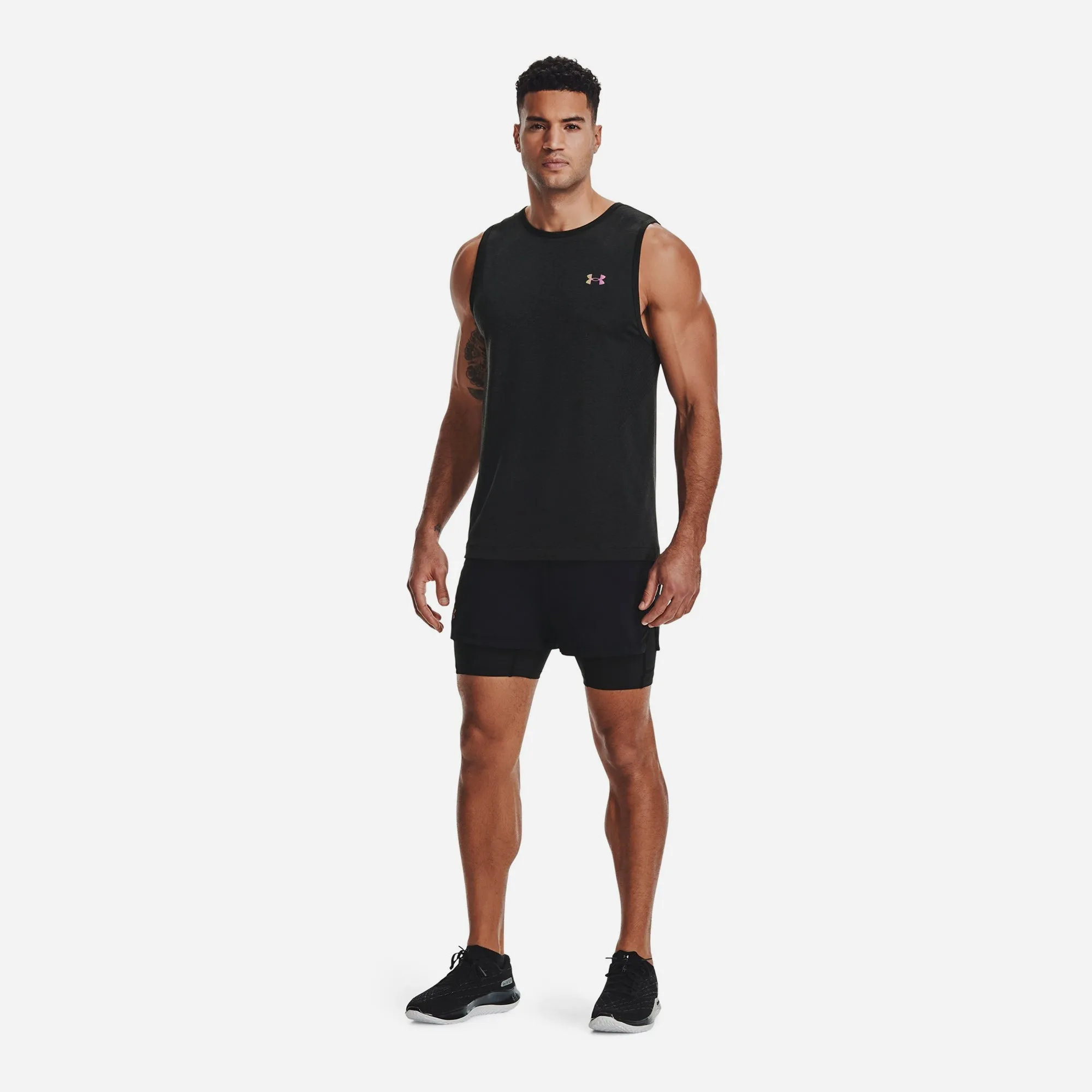 Áo Ba Lỗ Nam Under Armour Rush™ Seamless - Đen