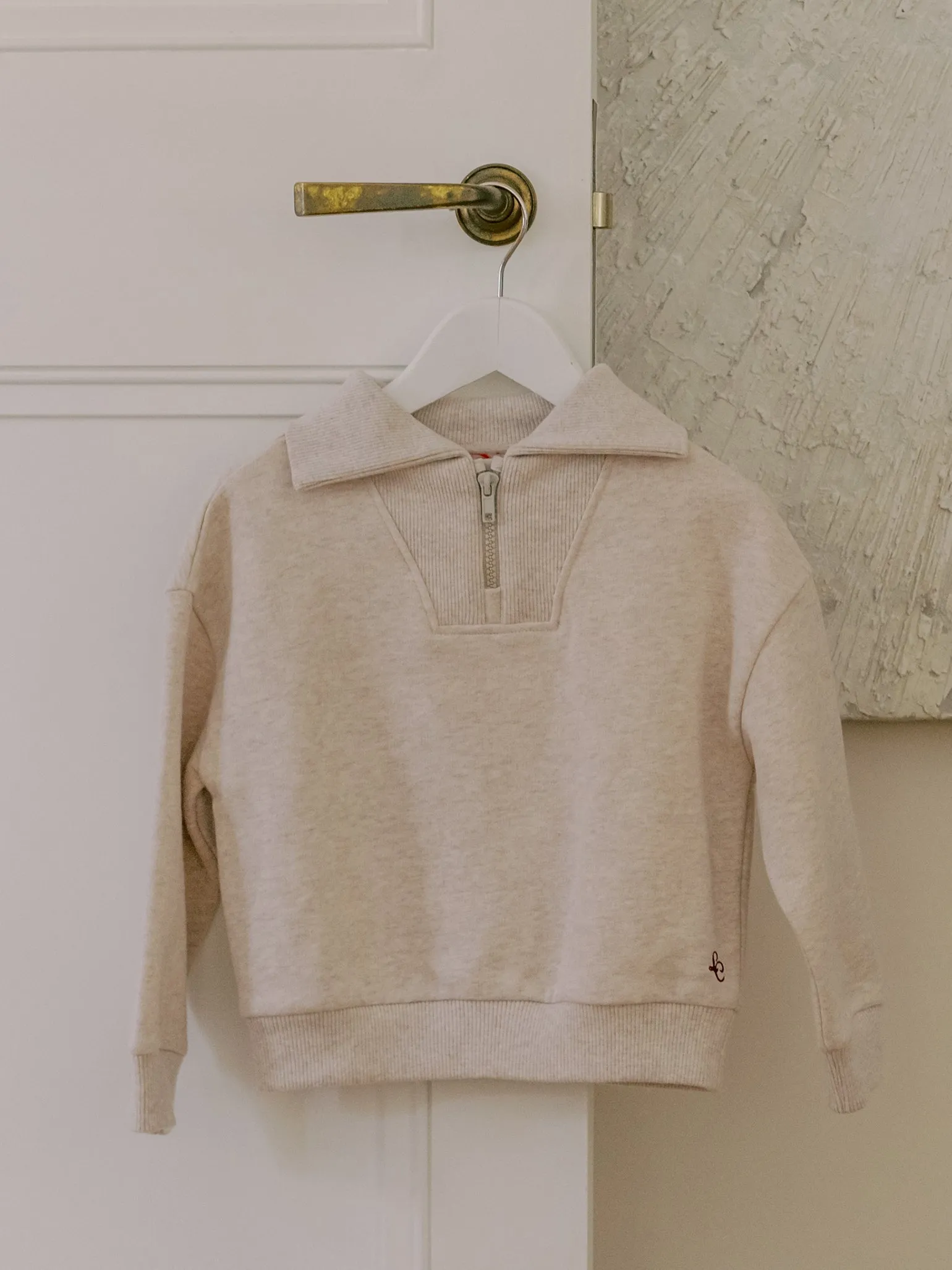 Oatmeal Laza Kids Sweatshirt