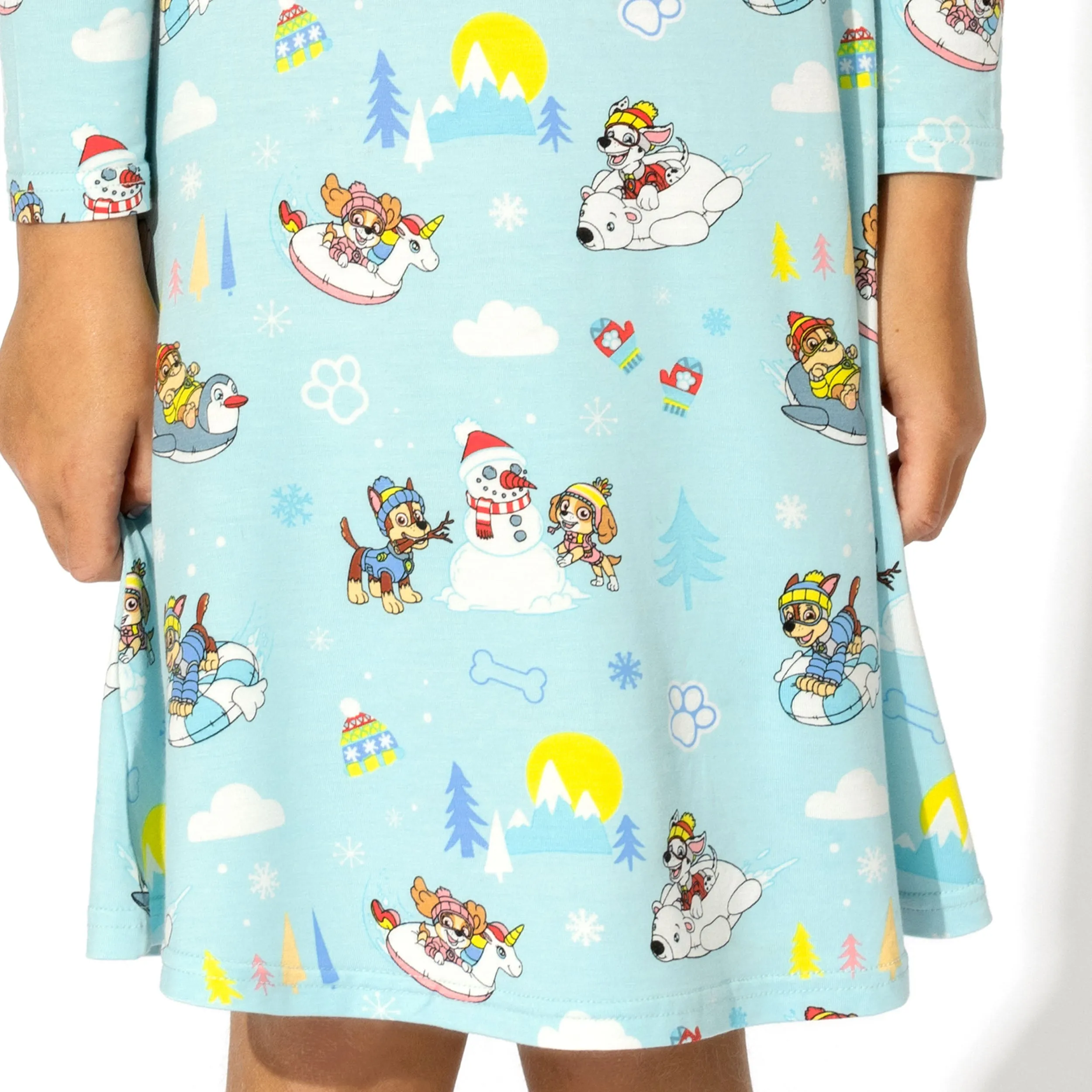 PAW Patrol: Winter Bamboo Girls' Long Sleeve Dress