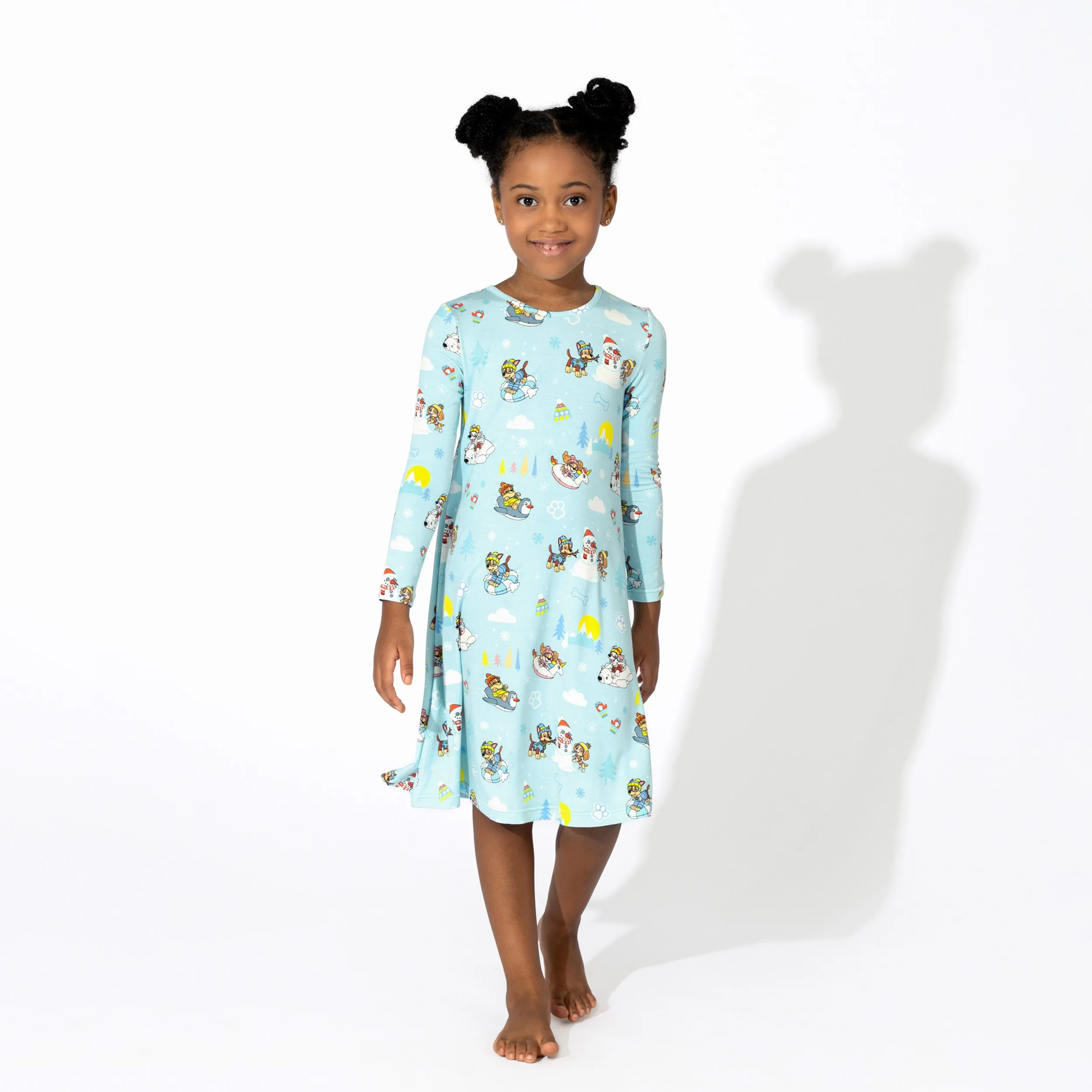 PAW Patrol: Winter Bamboo Girls' Long Sleeve Dress