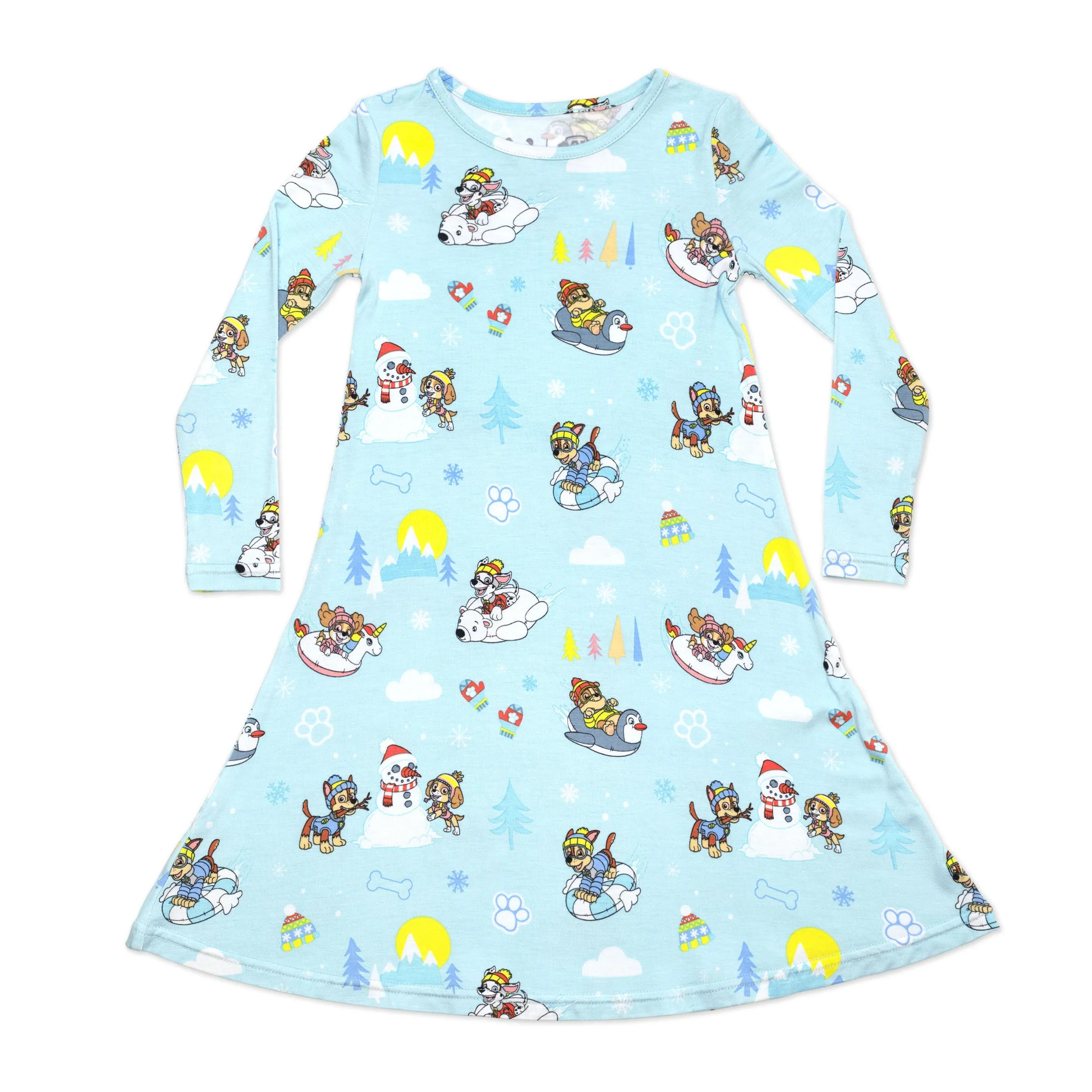 PAW Patrol: Winter Bamboo Girls' Long Sleeve Dress