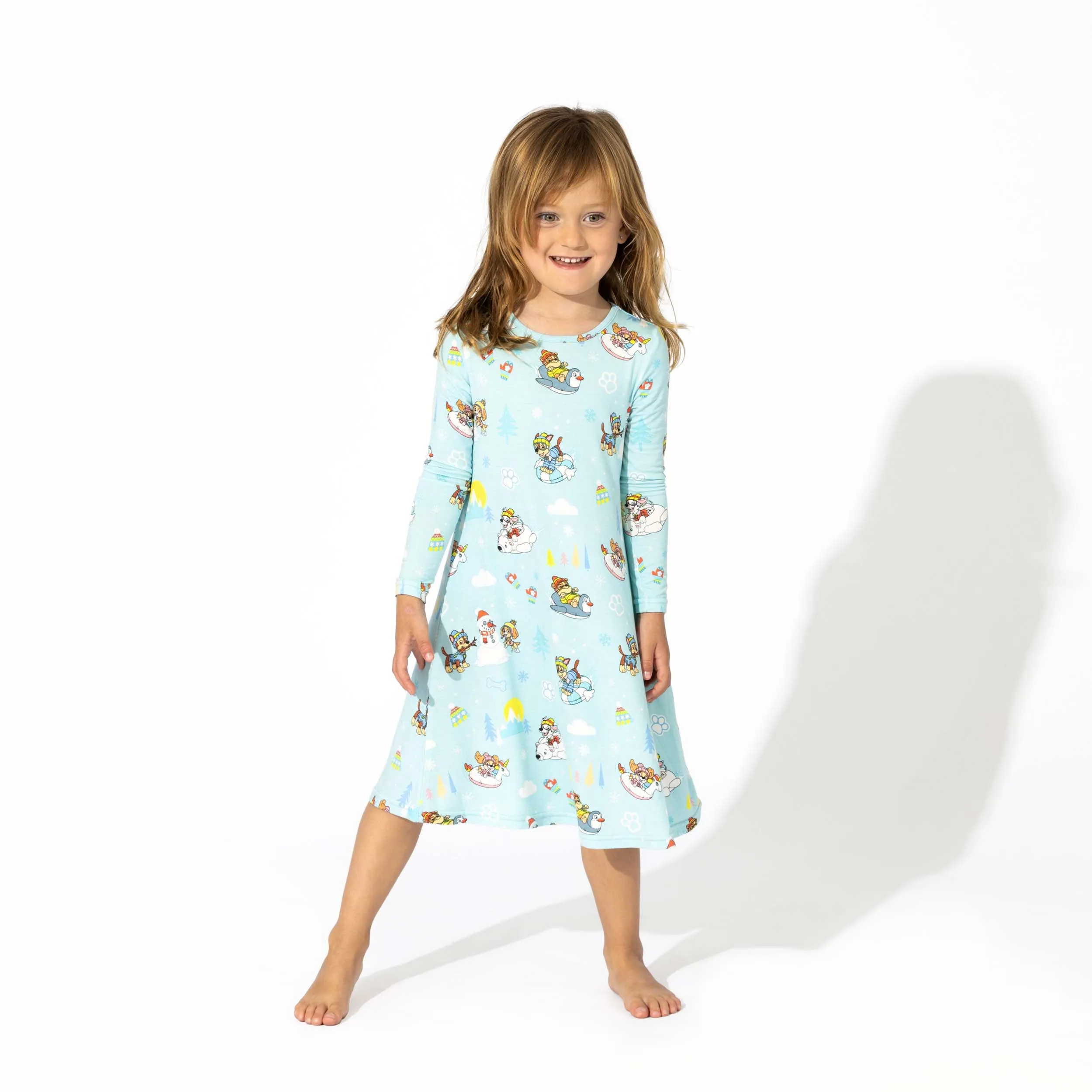 PAW Patrol: Winter Bamboo Girls' Long Sleeve Dress