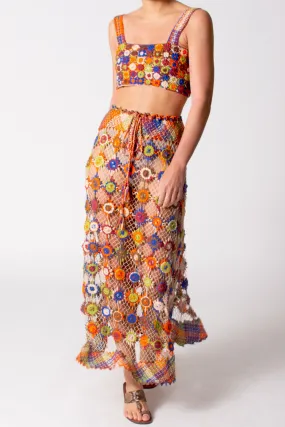 Pilar Hand Knit Maxi Skirt