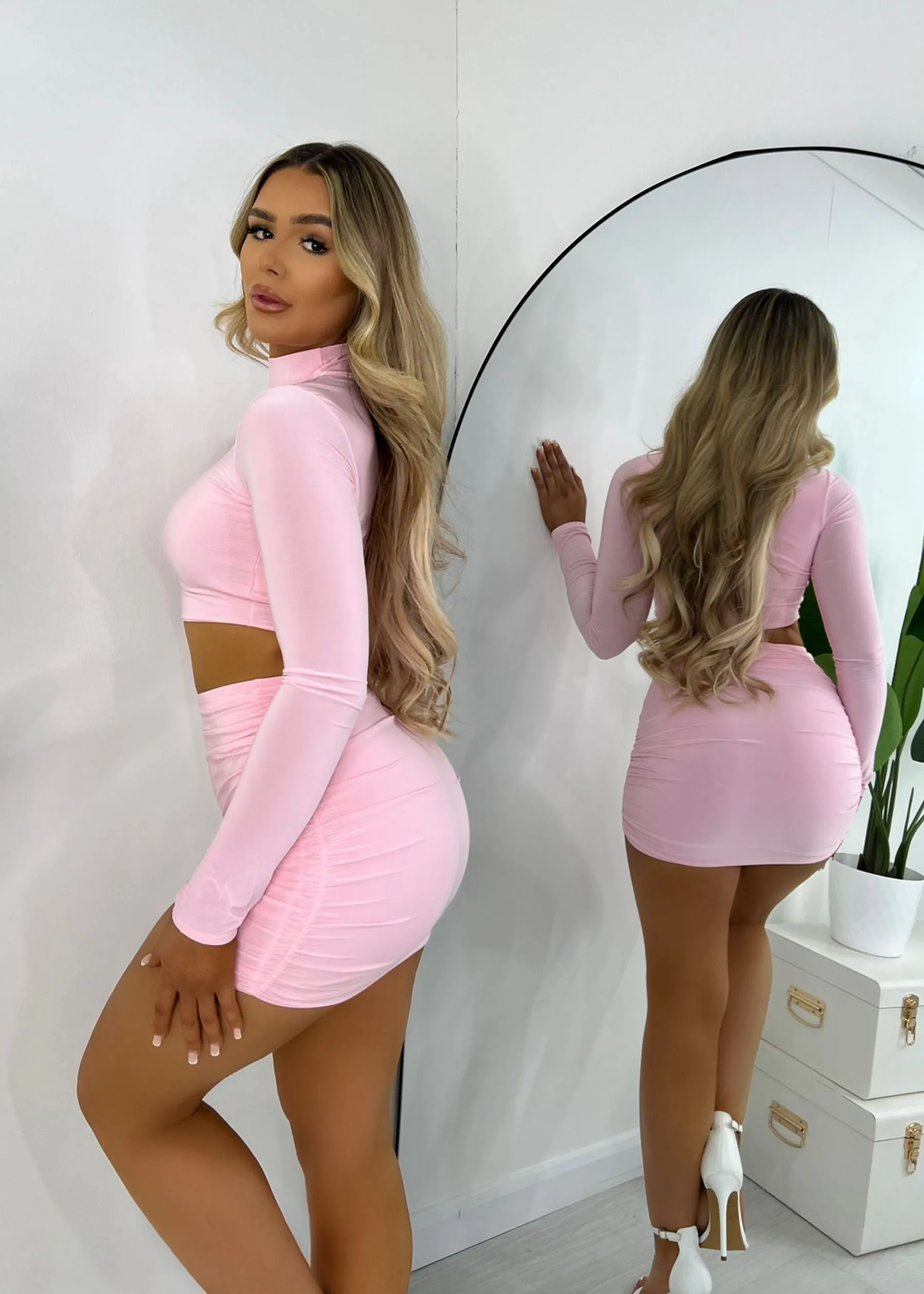 Pretty Problem Two Piece - Pink