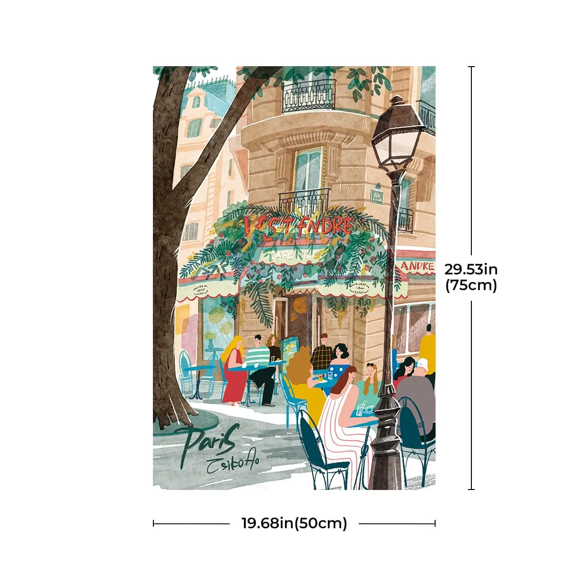 Rolife Leisure in Paris 1000 Piece Jigsaw Puzzle PT004