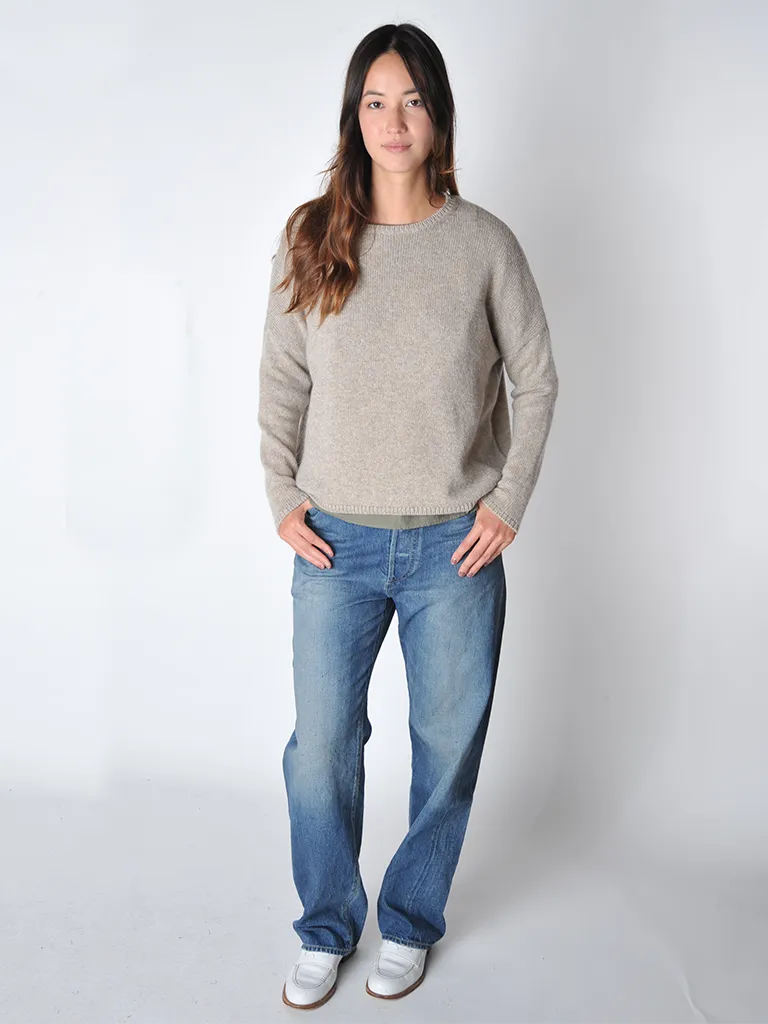 Sand Round Neck Pullover