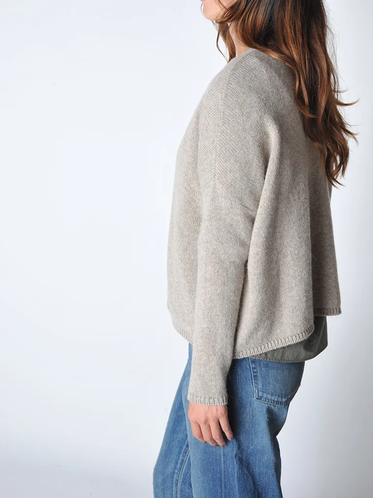 Sand Round Neck Pullover