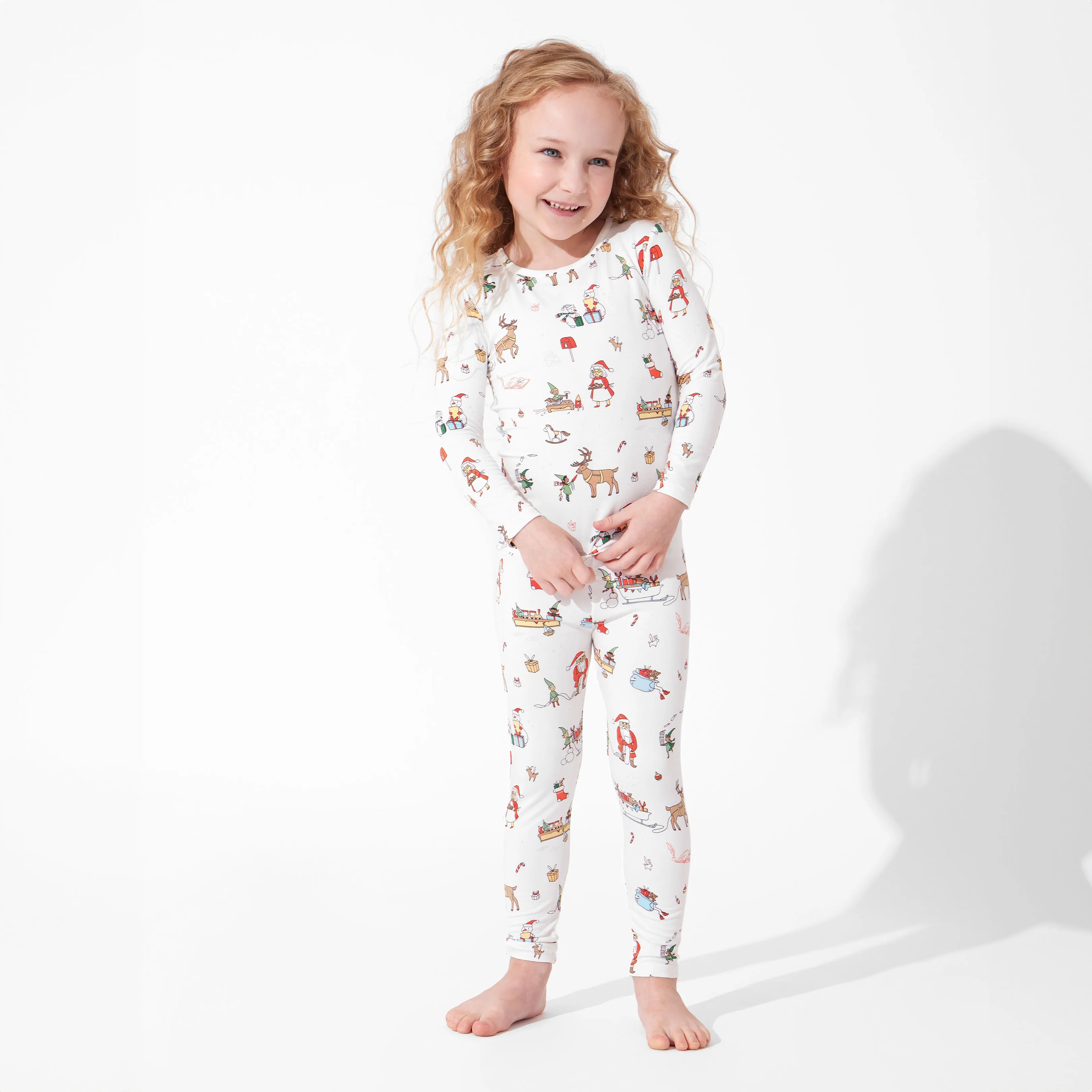 Santa's Workshop Bamboo Kids Pajamas