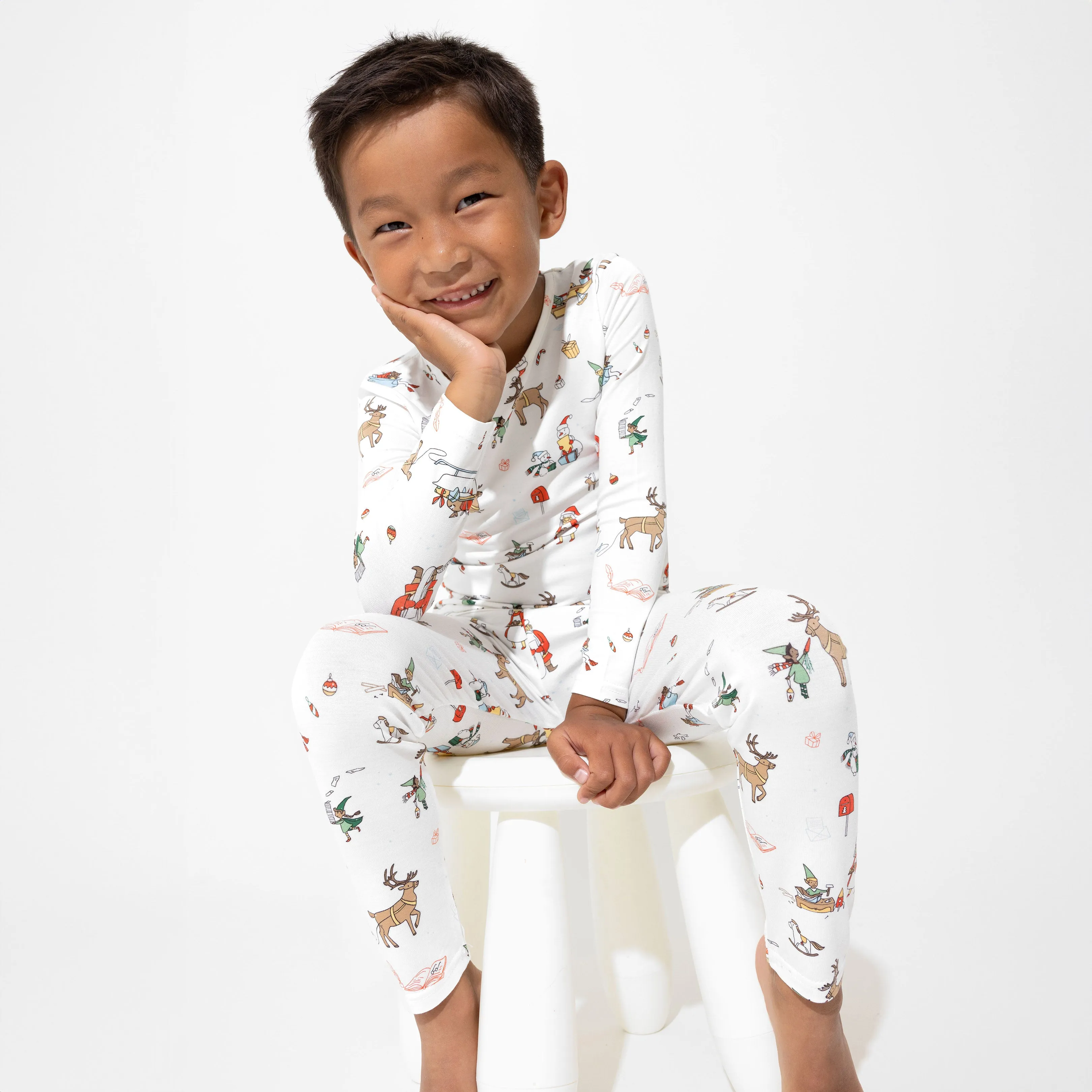 Santa's Workshop Bamboo Kids Pajamas